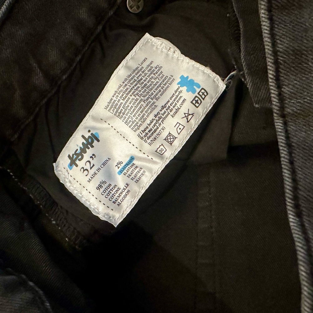 Ksubi Men's Grey Black Skinny Distressed Jeans - Picture 4 of 5